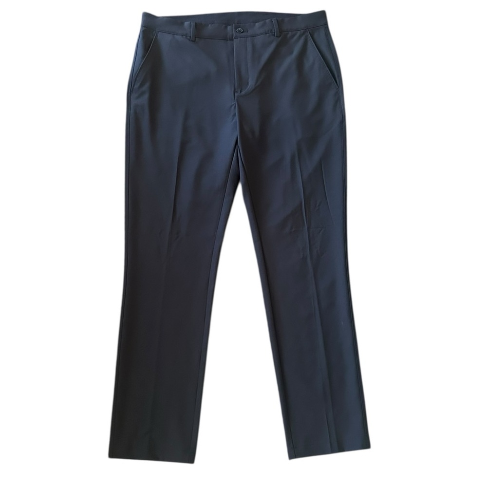 GREG NORMAN black stretch straight leg pants slacks golf pants size 36x32